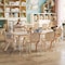 Flash Furniture Rectangle 23.625 W, 47.25 L, 23.5 H, Plastic, Steel, Brown YU-YCY-060-0036-RECT-TBL-NAT-GG - alternate 1
